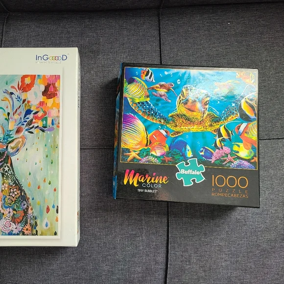 Two 1000 piece jigsaw puzzles - Picture 2 of 2